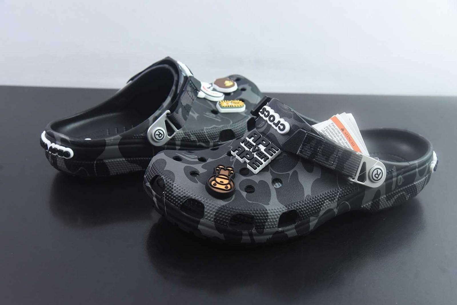Crocs Classic Clog A Bathing Ape (BAPE) ABC Camo Black 7